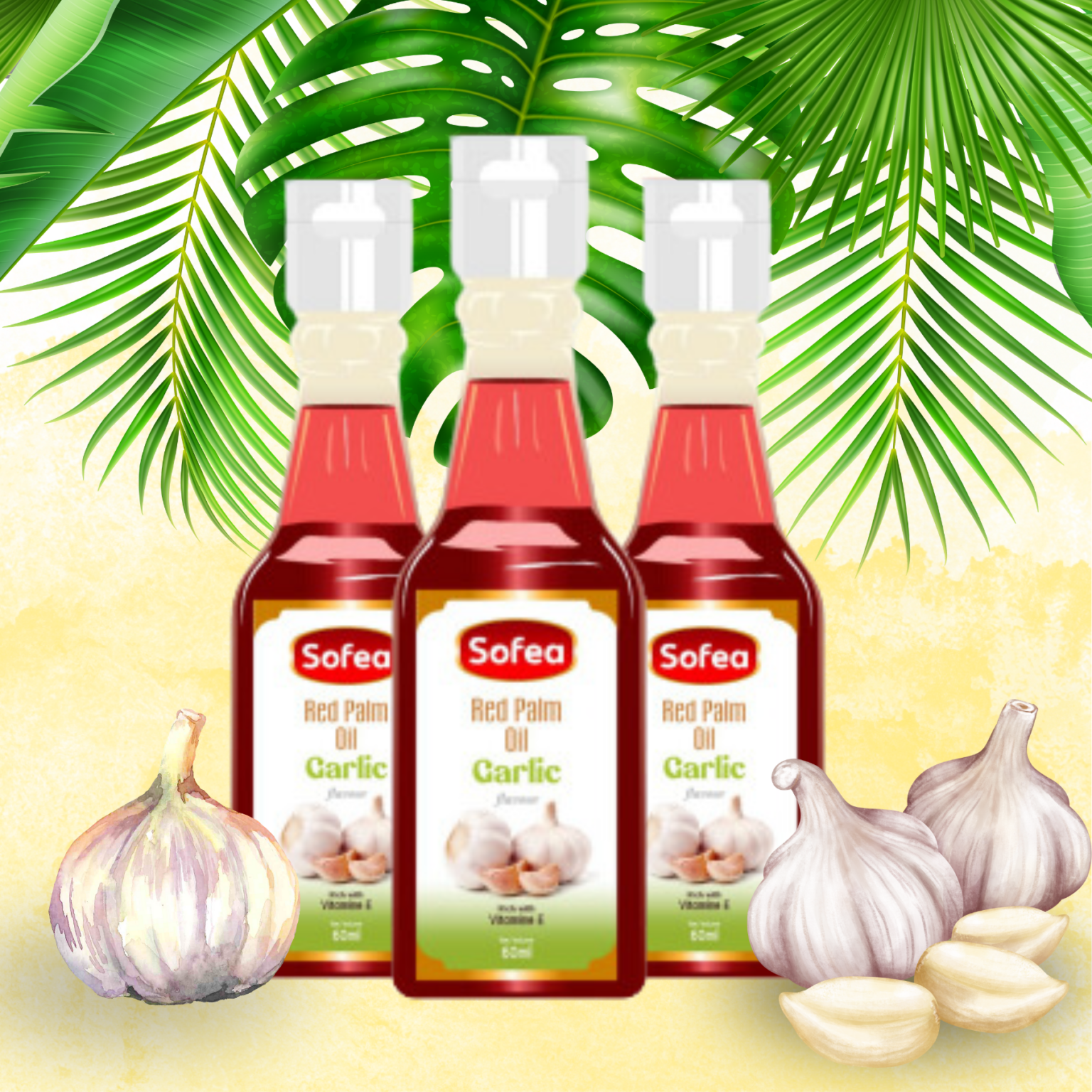 kemasik oil-red plam oil garlic-sofea